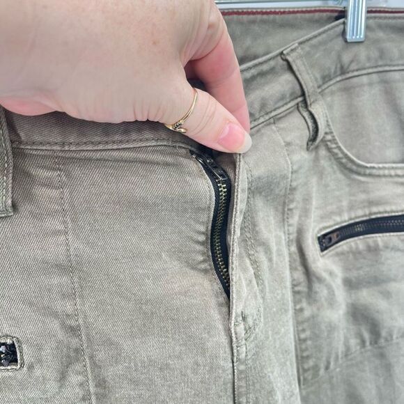 Sanctuary Womens Ace Utility Jeans Skinny Pocket Casual Olive Green Size 32 - Picture 8 of 9